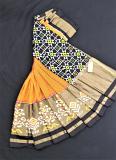 Yellow and Black Pochampalli saree